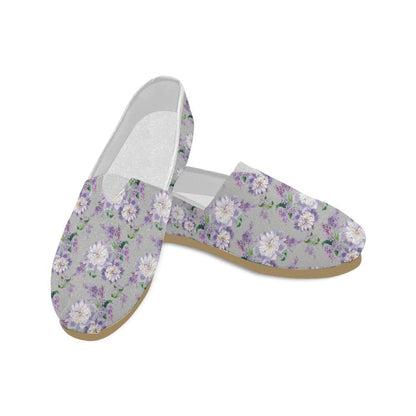 Lilac Pattern Print Design LI07 Women Casual Shoes-JorJune.com