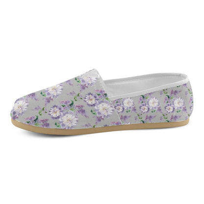 Lilac Pattern Print Design LI07 Women Casual Shoes-JorJune.com