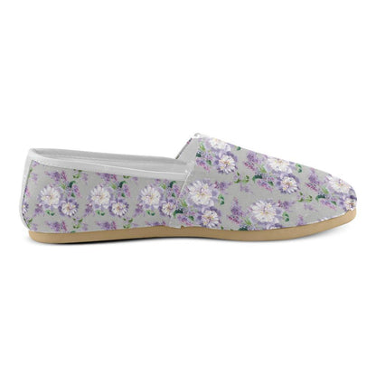 Lilac Pattern Print Design LI07 Women Casual Shoes-JorJune.com