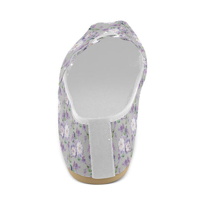 Lilac Pattern Print Design LI07 Women Casual Shoes-JorJune.com