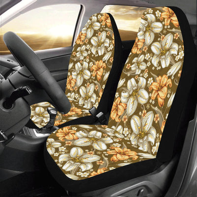 Lily Pattern Print Design 01 Car Seat Covers (Set of 2)-JORJUNE.COM