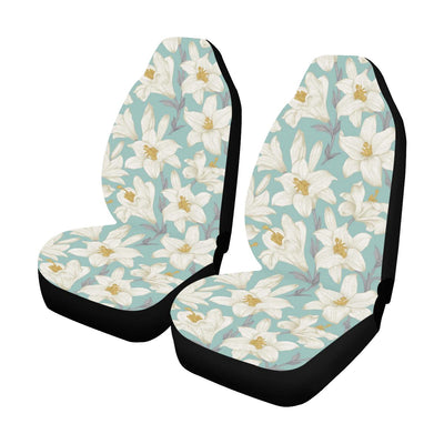 Lily Pattern Print Design 02 Car Seat Covers (Set of 2)-JORJUNE.COM