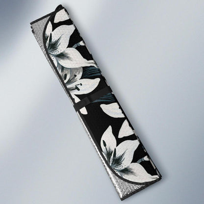 Lily Pattern Print Design 03 Car Sun Shades-JORJUNE.COM