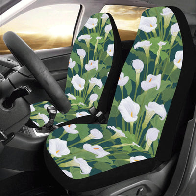 Lily Pattern Print Design 04 Car Seat Covers (Set of 2)-JORJUNE.COM