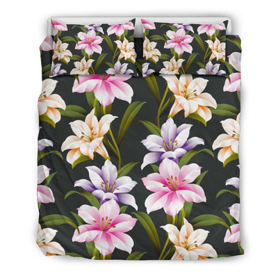 Lily Pattern Print Design LY01 Duvet Cover Bedding Set-JORJUNE.COM