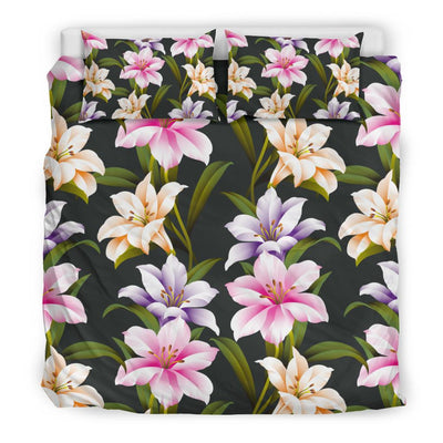 Lily Pattern Print Design LY01 Duvet Cover Bedding Set-JORJUNE.COM