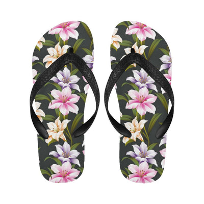 Lily Pattern Print Design LY01 Flip Flops-JorJune