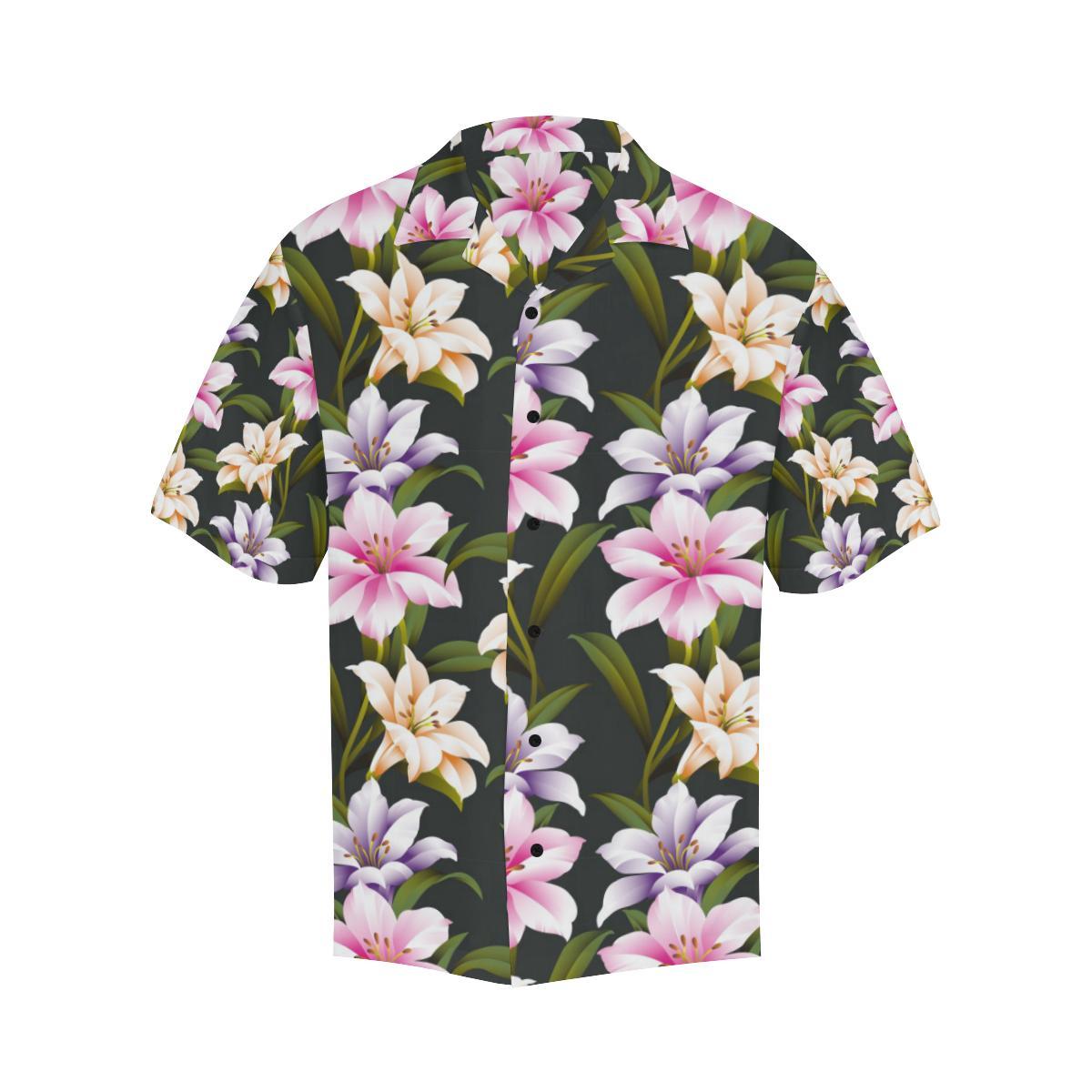 Lily Pattern Print Design LY01 Men Hawaiian Shirt-JorJune