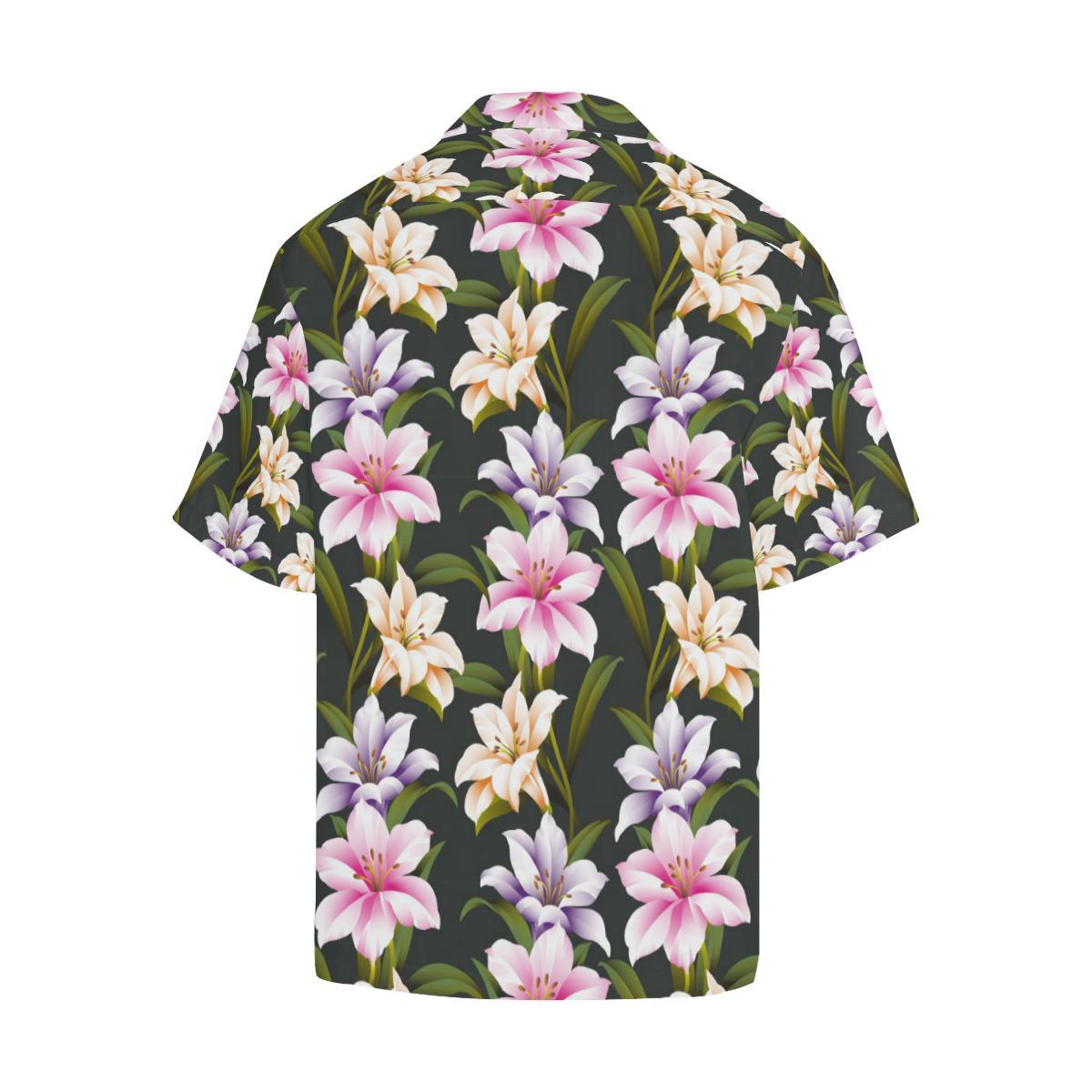 Lily Pattern Print Design LY01 Men Hawaiian Shirt-JorJune