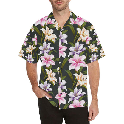 Lily Pattern Print Design LY01 Men Hawaiian Shirt-JorJune