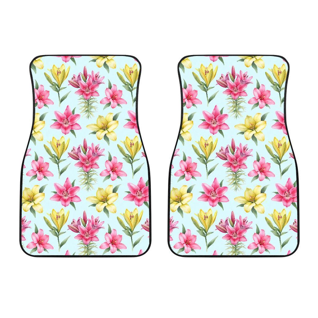 Lily Pattern Print Design LY010 Car Floor Mats-JORJUNE.COM