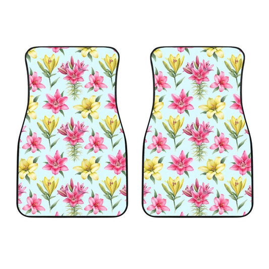 Lily Pattern Print Design LY010 Car Floor Mats-JORJUNE.COM