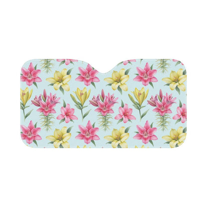 Lily Pattern Print Design LY010 Car Sun Shade-JorJune