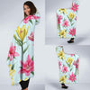 Lily Pattern Print Design LY010 Hooded Blanket-JORJUNE.COM