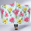 Lily Pattern Print Design LY010 Hooded Blanket-JORJUNE.COM