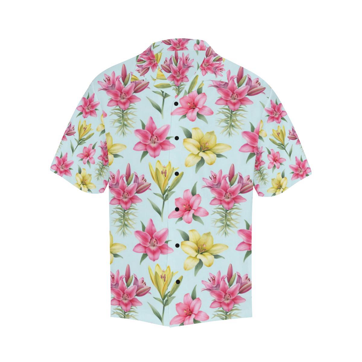 Lily Pattern Print Design LY010 Men Hawaiian Shirt-JorJune