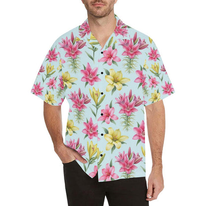 Lily Pattern Print Design LY010 Men Hawaiian Shirt-JorJune