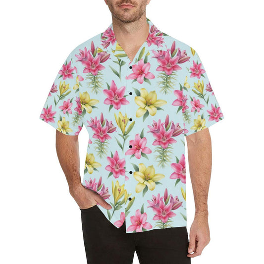 Lily Pattern Print Design LY010 Men Hawaiian Shirt-JorJune