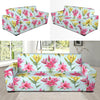 Lily Pattern Print Design LY010 Sofa Slipcover-JORJUNE.COM