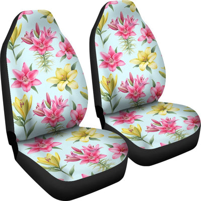 Lily Pattern Print Design LY010 Universal Fit Car Seat Covers-JorJune