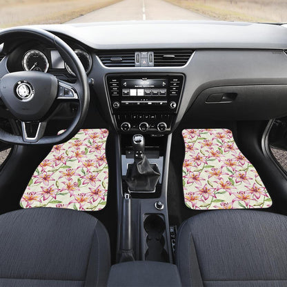 Lily Pattern Print Design LY011 Car Floor Mats-JORJUNE.COM