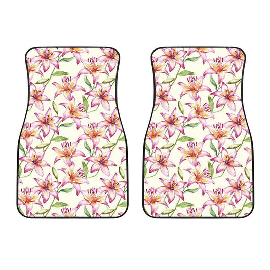 Lily Pattern Print Design LY011 Car Floor Mats-JORJUNE.COM