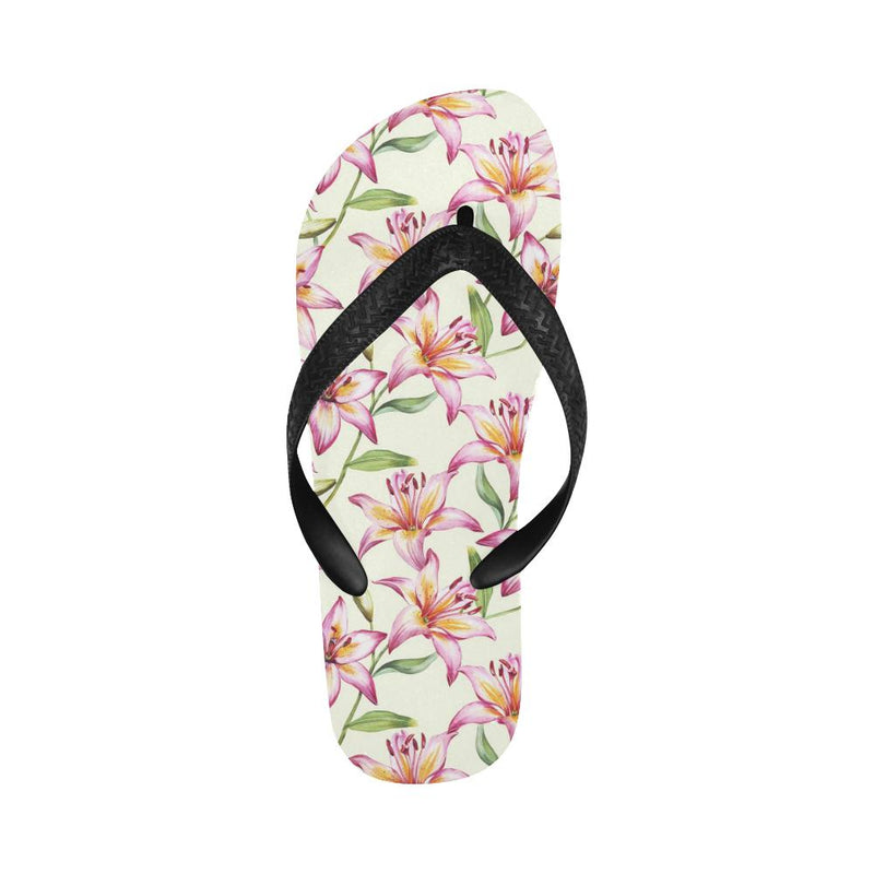 Lily Pattern Print Design LY011 Flip Flops-JorJune