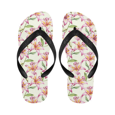 Lily Pattern Print Design LY011 Flip Flops-JorJune