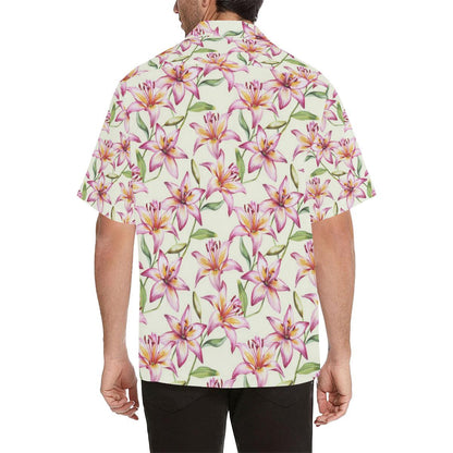 Lily Pattern Print Design LY011 Men Hawaiian Shirt-JorJune