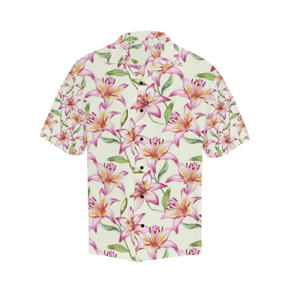 Lily Pattern Print Design LY011 Men Hawaiian Shirt-JorJune