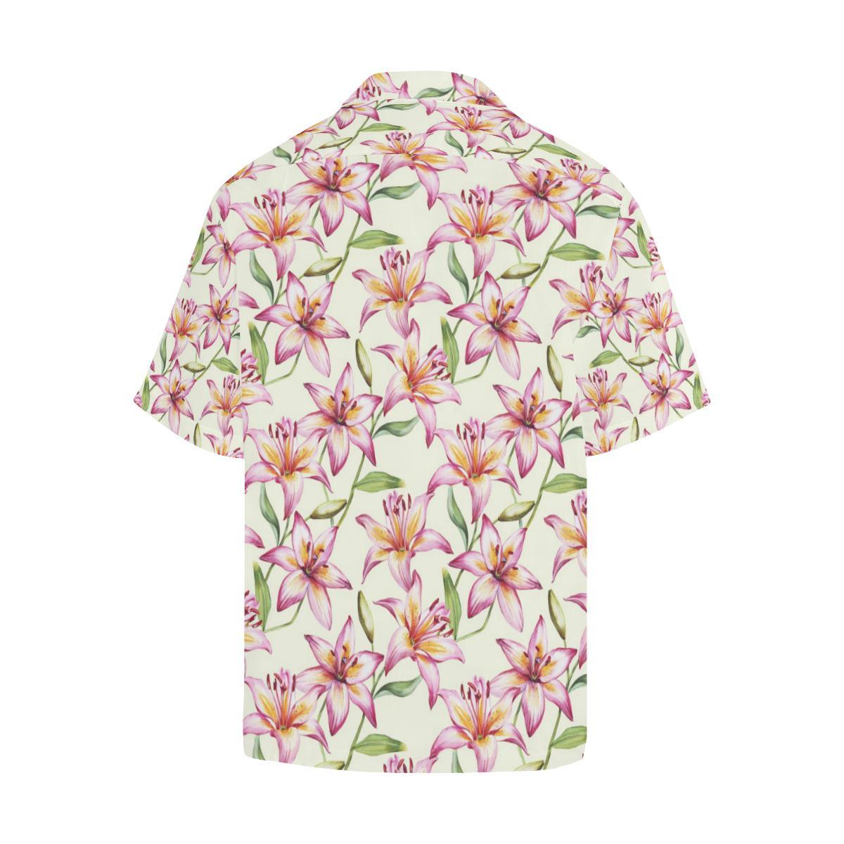 Lily Pattern Print Design LY011 Men Hawaiian Shirt-JorJune