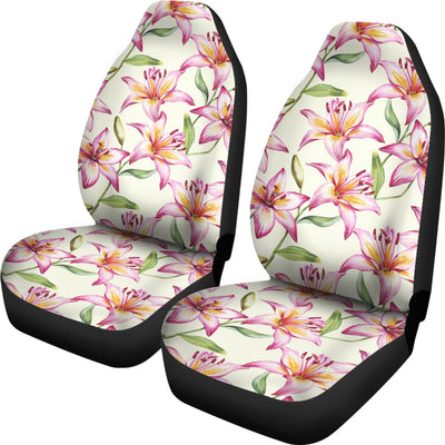 Lily Pattern Print Design LY011 Universal Fit Car Seat Covers-JorJune