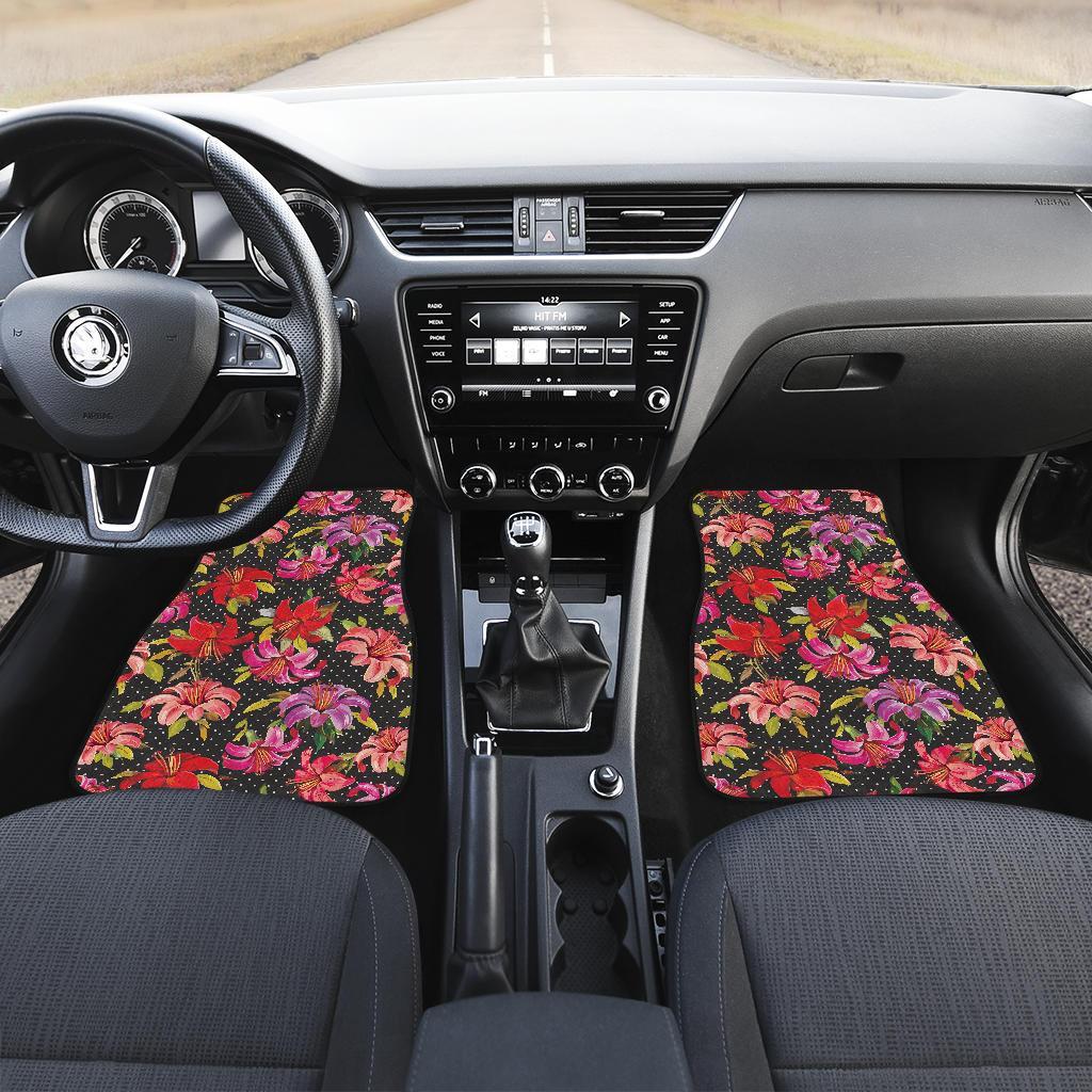 Lily Pattern Print Design LY012 Car Floor Mats-JORJUNE.COM