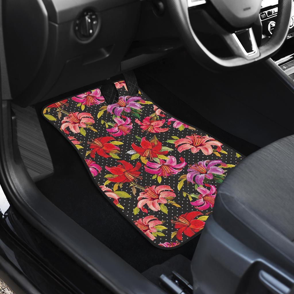 Lily Pattern Print Design LY012 Car Floor Mats-JORJUNE.COM