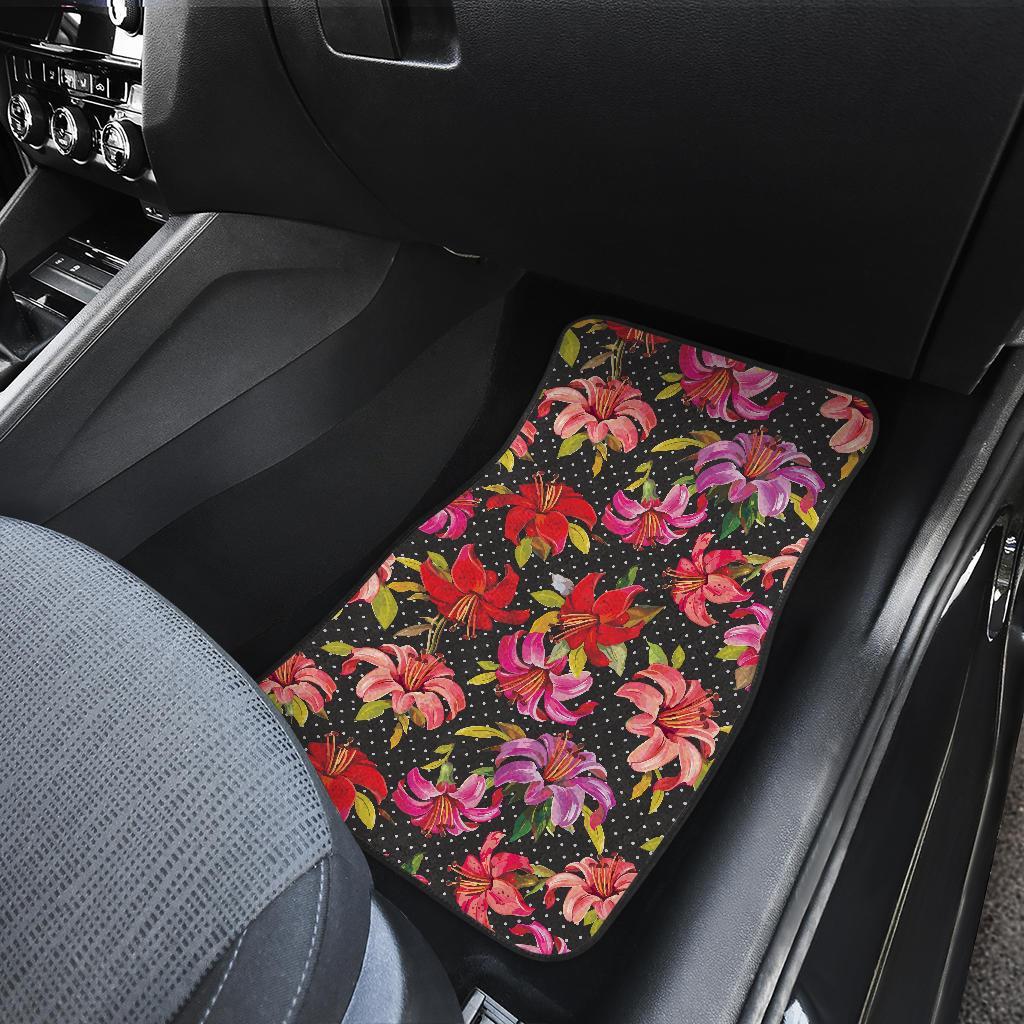 Lily Pattern Print Design LY012 Car Floor Mats-JORJUNE.COM
