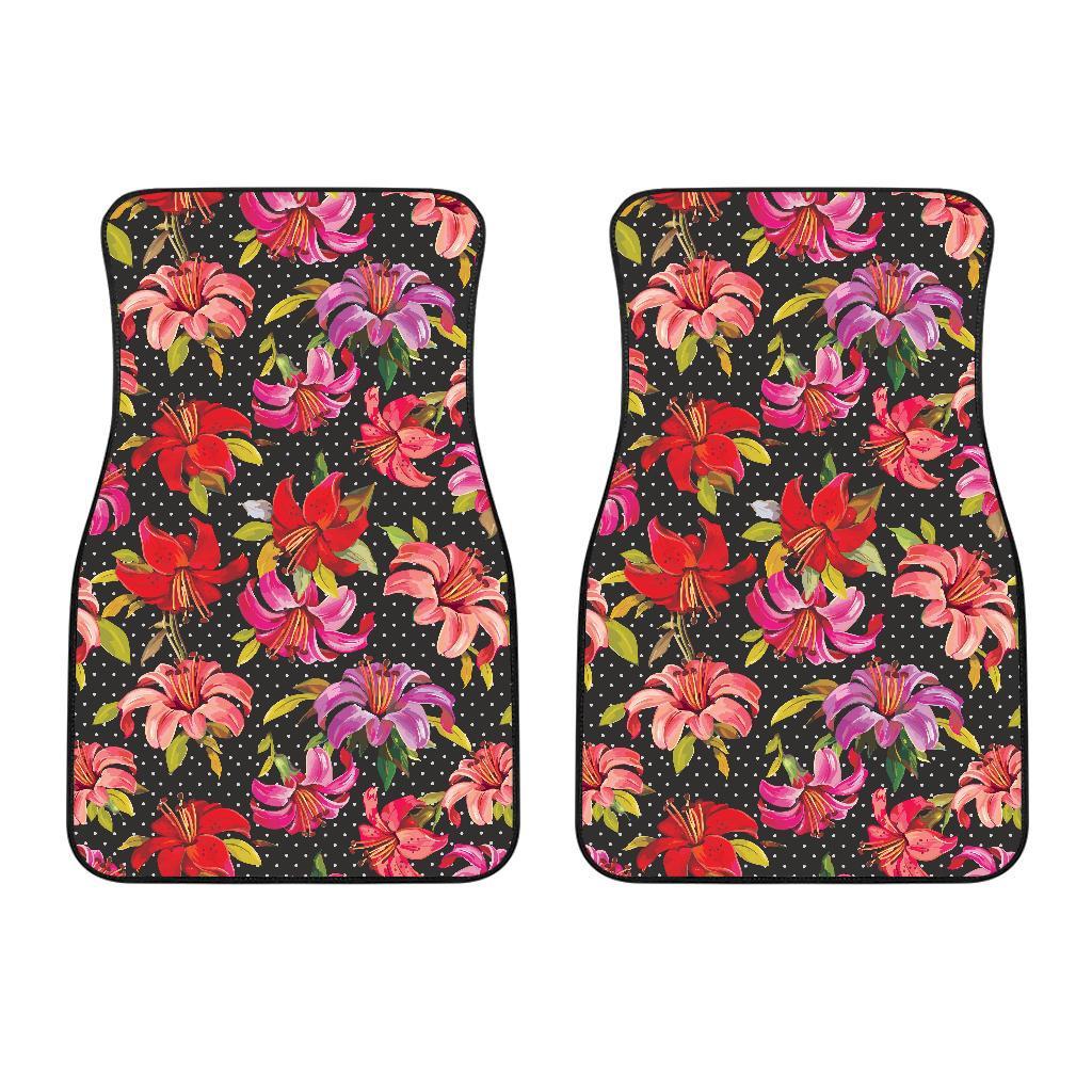 Lily Pattern Print Design LY012 Car Floor Mats-JORJUNE.COM