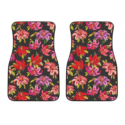 Lily Pattern Print Design LY012 Car Floor Mats-JORJUNE.COM