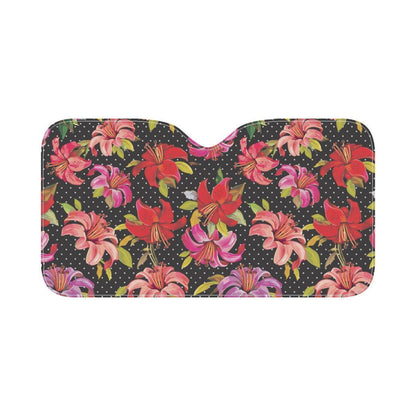 Lily Pattern Print Design LY012 Car Sun Shade-JorJune