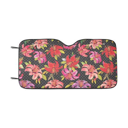 Lily Pattern Print Design LY012 Car Sun Shade-JorJune
