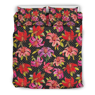 Lily Pattern Print Design LY012 Duvet Cover Bedding Set-JORJUNE.COM