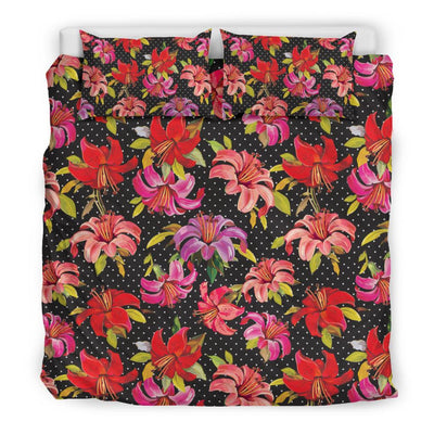 Lily Pattern Print Design LY012 Duvet Cover Bedding Set-JORJUNE.COM