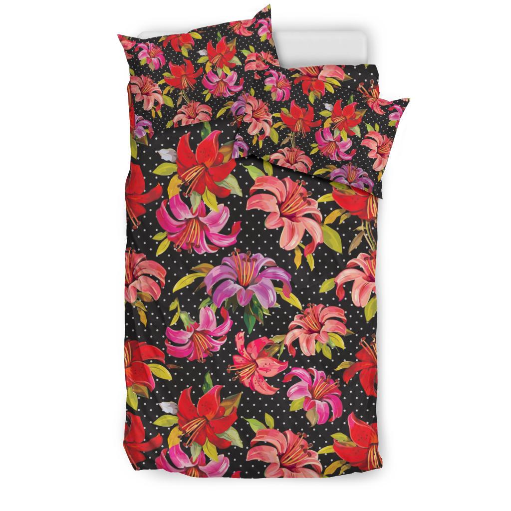 Lily Pattern Print Design LY012 Duvet Cover Bedding Set-JORJUNE.COM