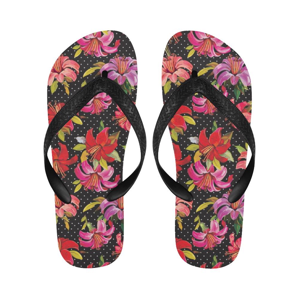 Lily Pattern Print Design LY012 Flip Flops-JorJune