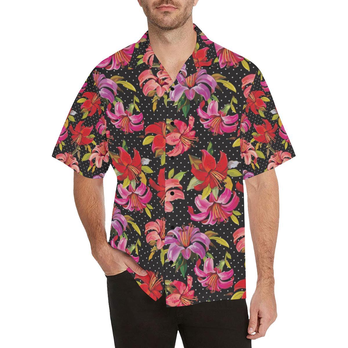 Lily Pattern Print Design LY012 Men Hawaiian Shirt-JorJune