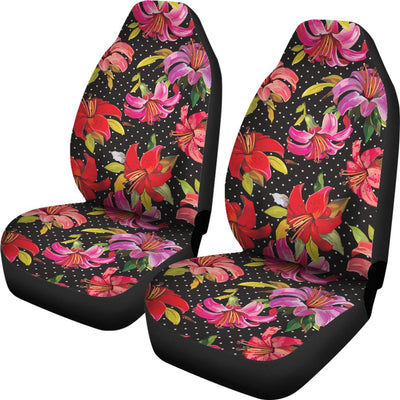 Lily Pattern Print Design LY012 Universal Fit Car Seat Covers-JorJune