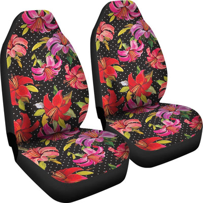 Lily Pattern Print Design LY012 Universal Fit Car Seat Covers-JorJune