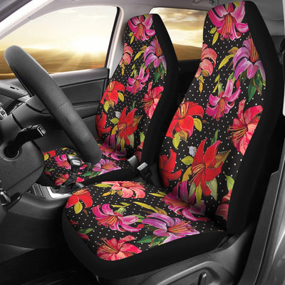 Lily Pattern Print Design LY012 Universal Fit Car Seat Covers-JorJune