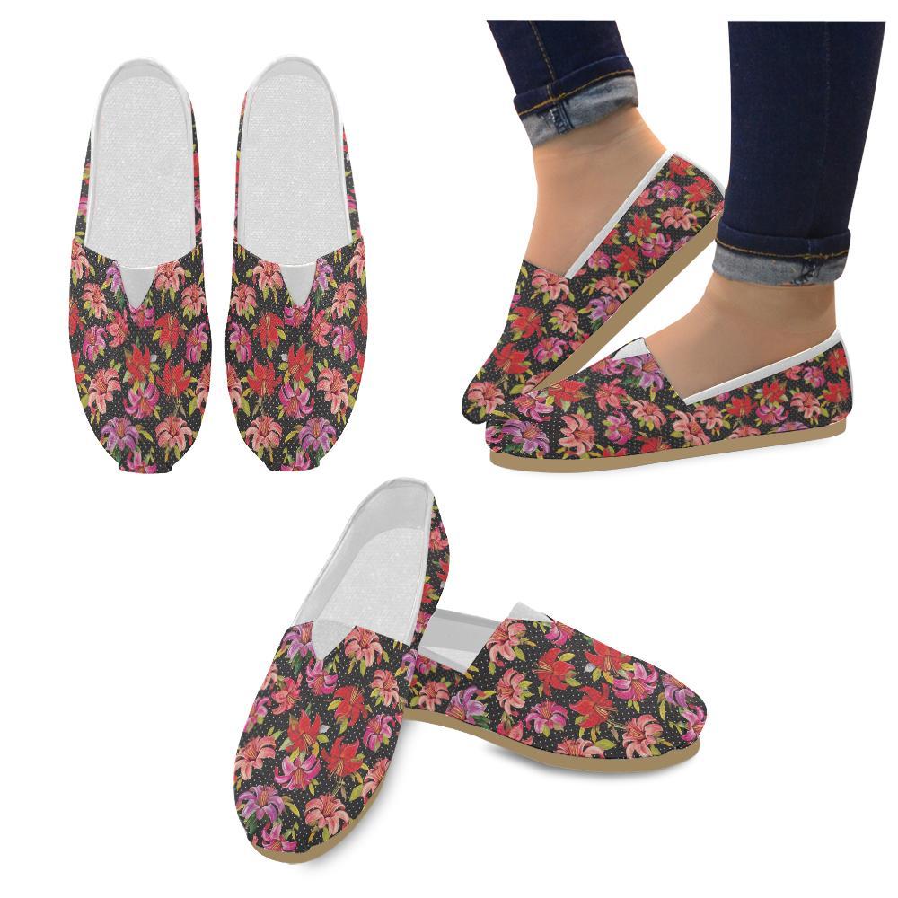 Lily Pattern Print Design LY012 Women Casual Shoes-JorJune.com