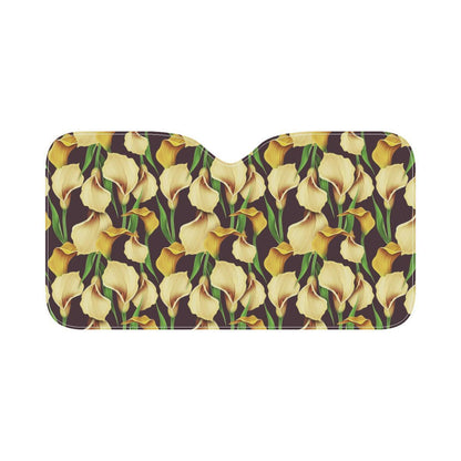 Lily Pattern Print Design LY013 Car Sun Shade-JorJune