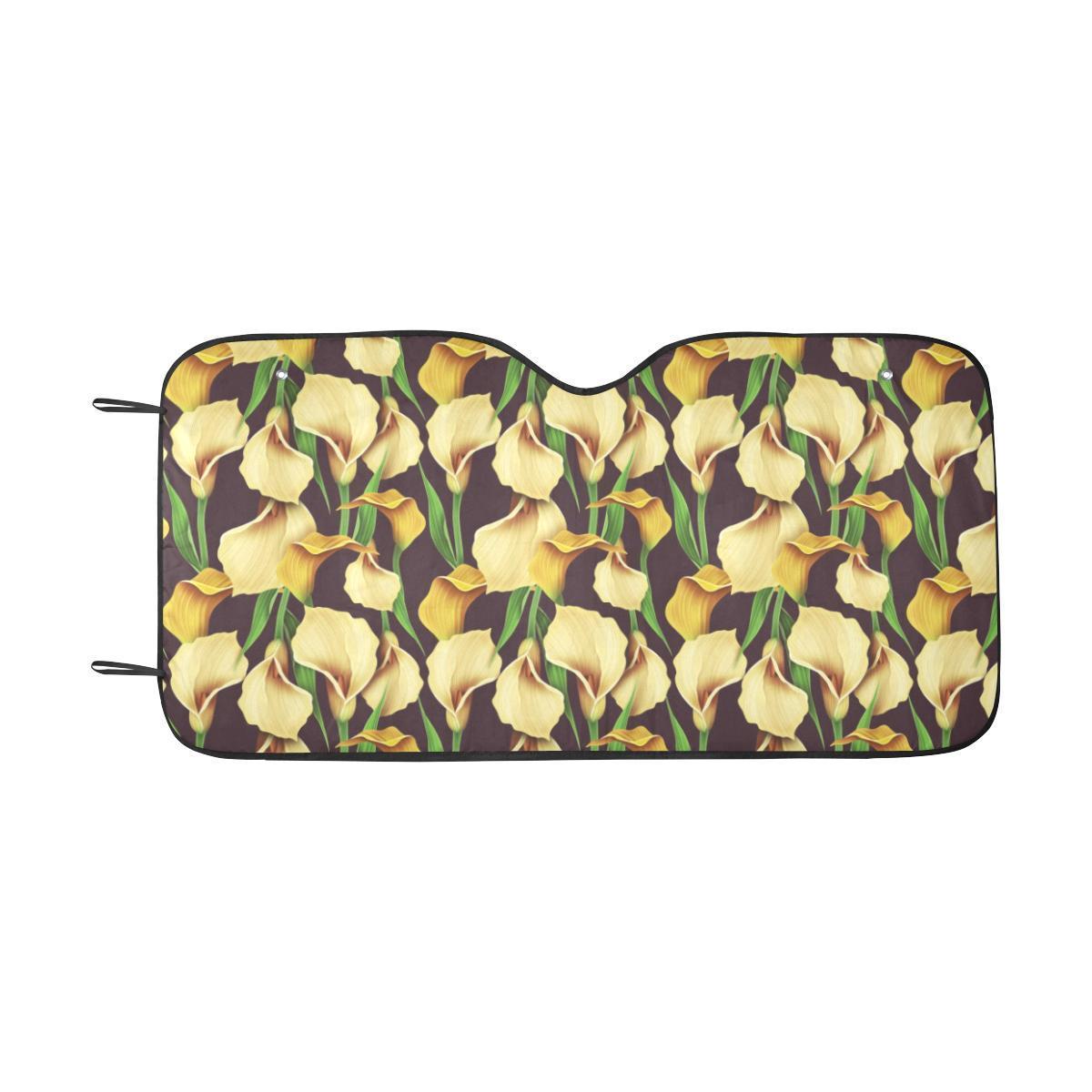 Lily Pattern Print Design LY013 Car Sun Shade-JorJune
